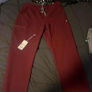 Figs Men’s Burgundy Drawstring Jogger Pants